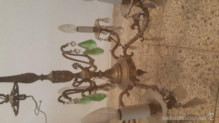 Antig&uuml;edades: LAMPARA BRONCE - Foto 6