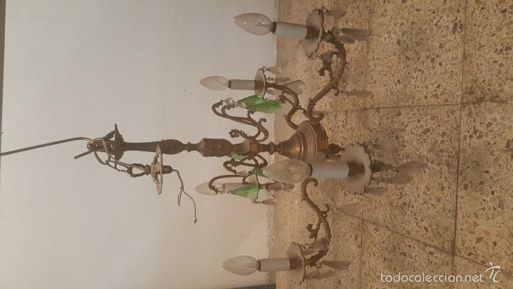 Antig&uuml;edades: LAMPARA BRONCE - Foto 8