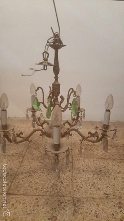 Antig&uuml;edades: LAMPARA BRONCE - Foto 1