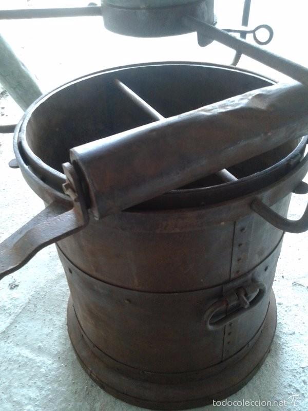 Antig&uuml;edades: MEDIDOR DE CEREALES con tolva - Foto 4