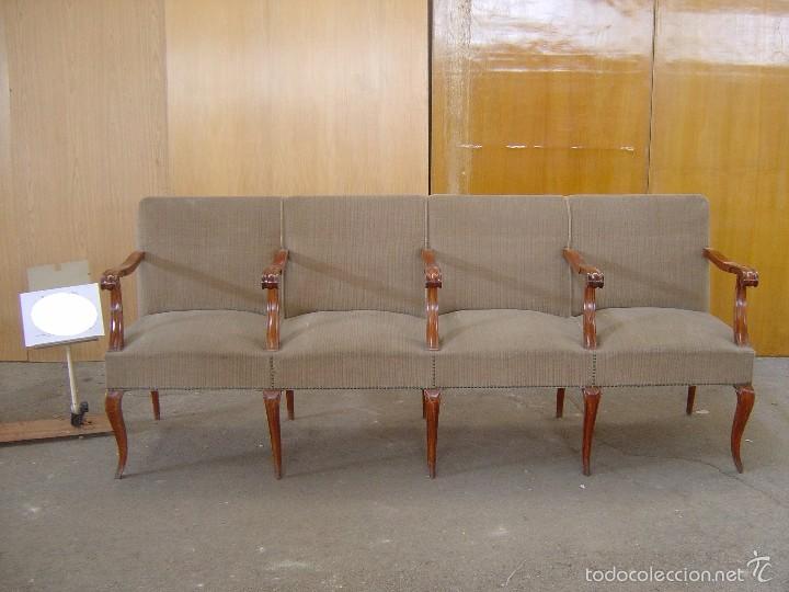 Antig&uuml;edades: 5 Sof&aacute;s en terciopelo beige - Foto 1