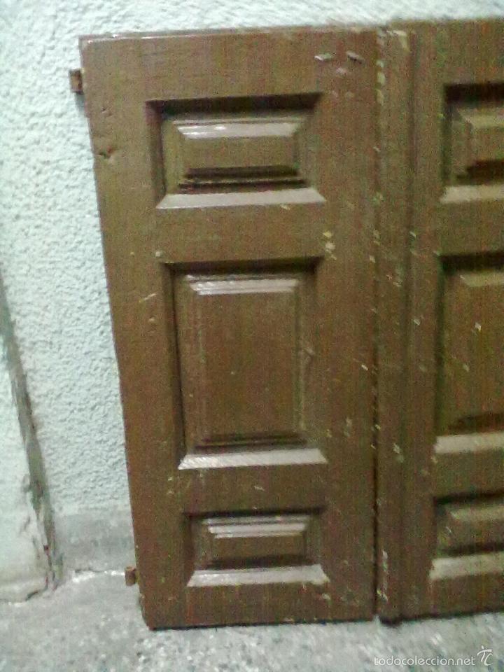 Antig&uuml;edades: POSTIGOS PAREJA CONTRAVENTANAS CON VENTANUCOS - Foto 6