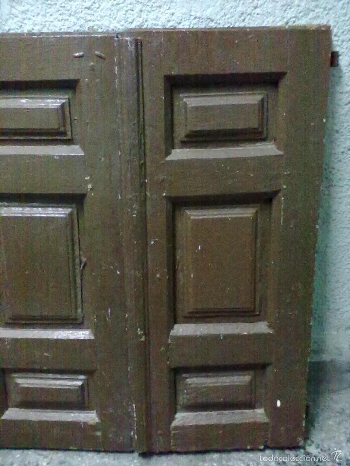Antig&uuml;edades: POSTIGOS PAREJA CONTRAVENTANAS CON VENTANUCOS - Foto 7