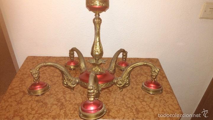 Antig&uuml;edades: L&aacute;mpara sal&oacute;n modernista - Foto 2