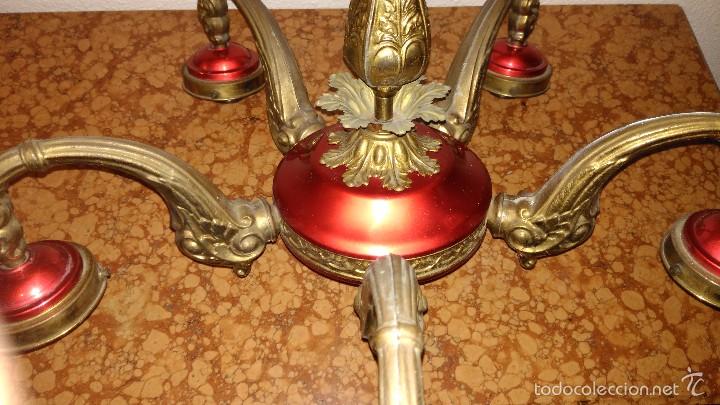 Antig&uuml;edades: L&aacute;mpara sal&oacute;n modernista - Foto 4