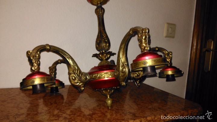Antig&uuml;edades: L&aacute;mpara sal&oacute;n modernista - Foto 5