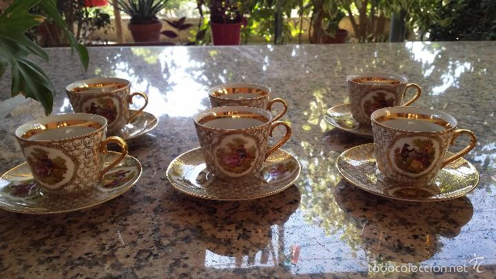 Antig&uuml;edades: antiguo juego de tazas de cafe - Foto 1