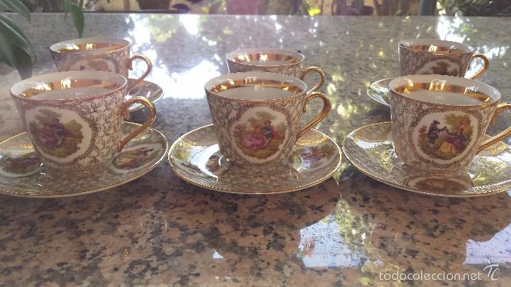 Antig&uuml;edades: antiguo juego de tazas de cafe - Foto 3