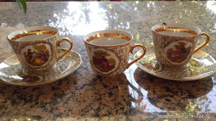 Antig&uuml;edades: antiguo juego de tazas de cafe - Foto 4