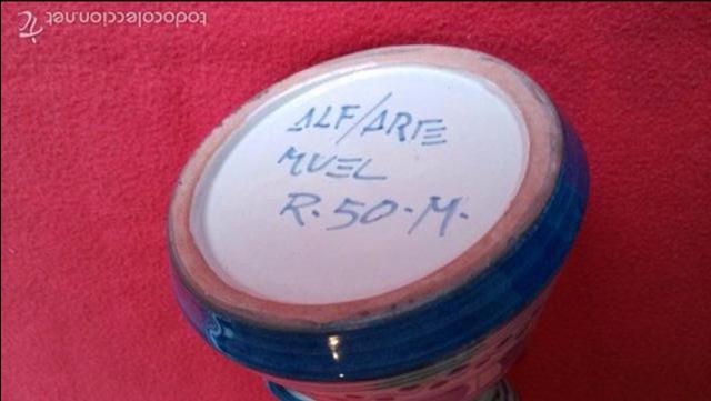 Antig&uuml;edades: ACEITERA CERAMICA MUEL 15CM - Foto 2