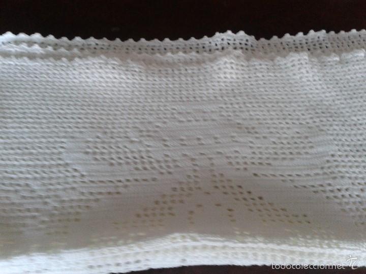Antig&uuml;edades: LOTE DE 3 TAPETES DE CROCHET. - Foto 5