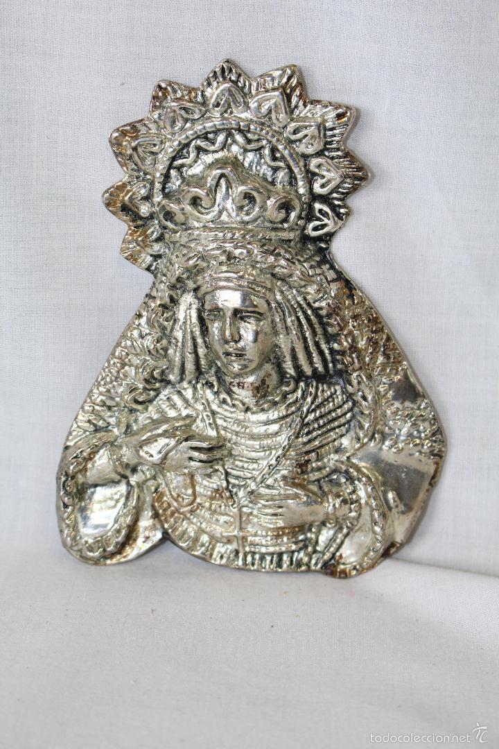 Antiques: nuestra se&ntilde;ora de la esperanza-orihuela chapeada en plata de ley