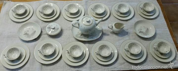Antig&uuml;edades: Juego de caf&eacute; con platos de postre de Bavaria - Foto 1
