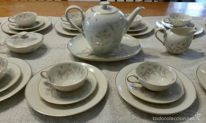 Antig&uuml;edades: Juego de caf&eacute; con platos de postre de Bavaria - Foto 2