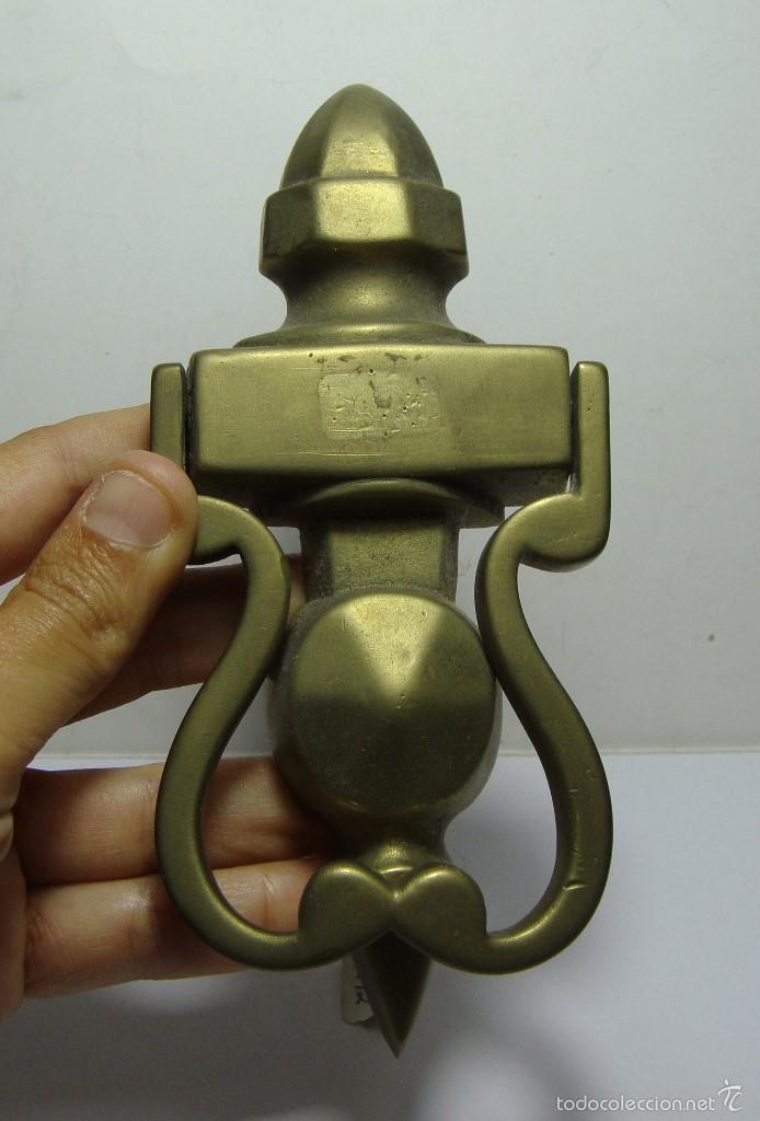 Antig&uuml;edades: Llamador Ingles. S.XIX. Bronce. - Foto 1