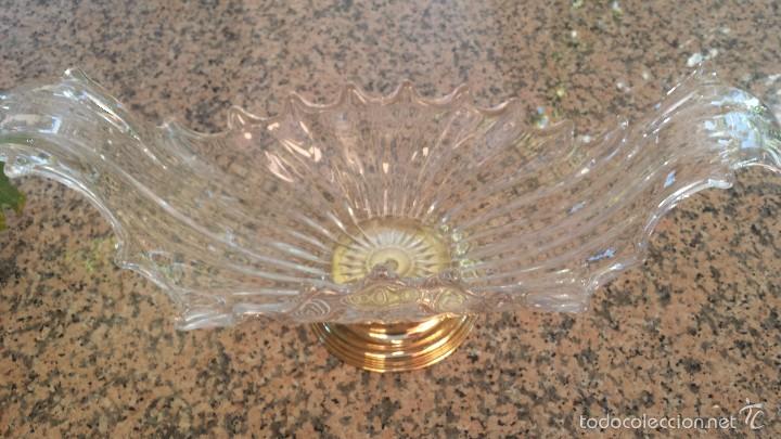Antig&uuml;edades: antiguo centro de mesa en cristal - Foto 2