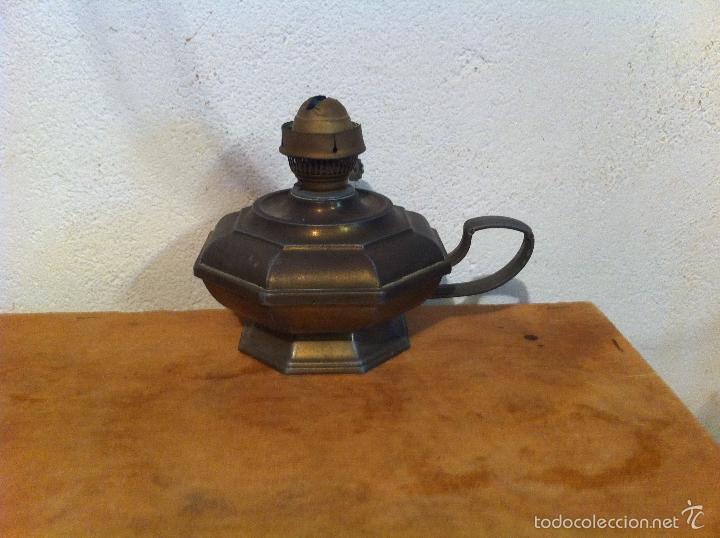 Antig&uuml;edades: ANTIGUO QUINQU&Eacute; METALICO - Foto 1