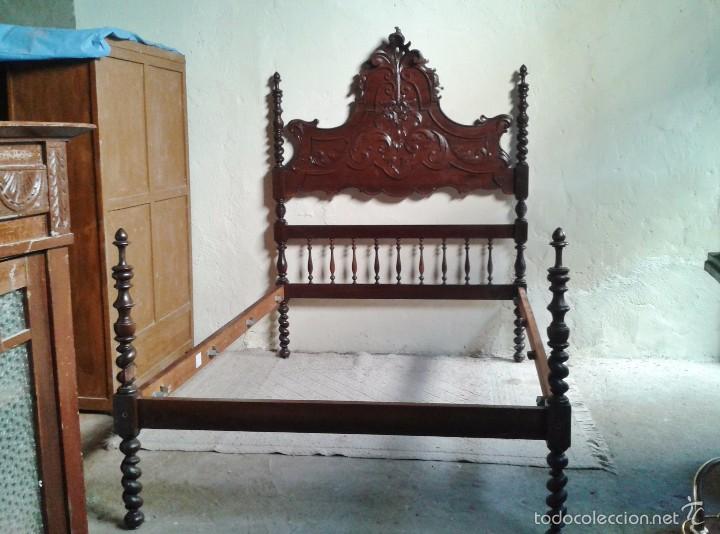 Proponer Usual ventana cama antigua portuguesa 150 cm. cama estilo alf - Comprar Camas Antiguas en  todocoleccion - 57670509