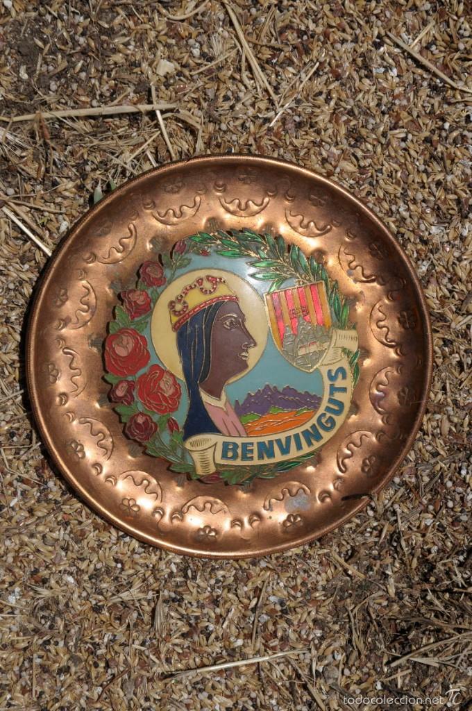 Antig&uuml;edades: plato Virgen Montserrat - Foto 3
