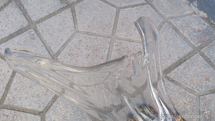 Antig&uuml;edades: antiguo centro de mesa en cristal y bronce. - Foto 4