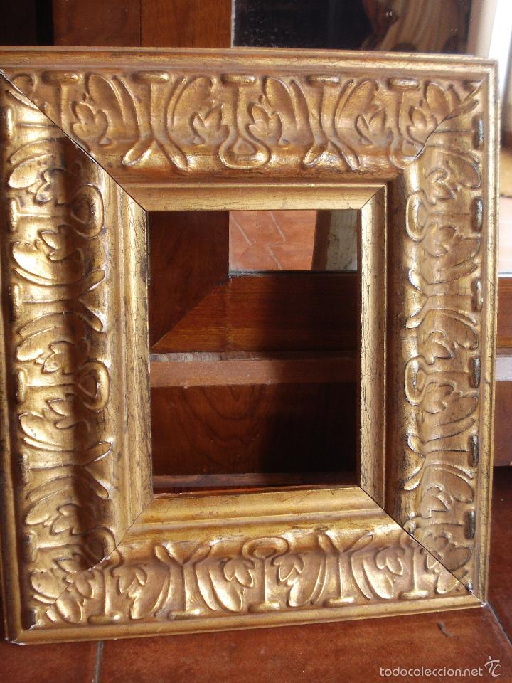 Antig&uuml;edades: Marco dorado con hojas macizo - Foto 2