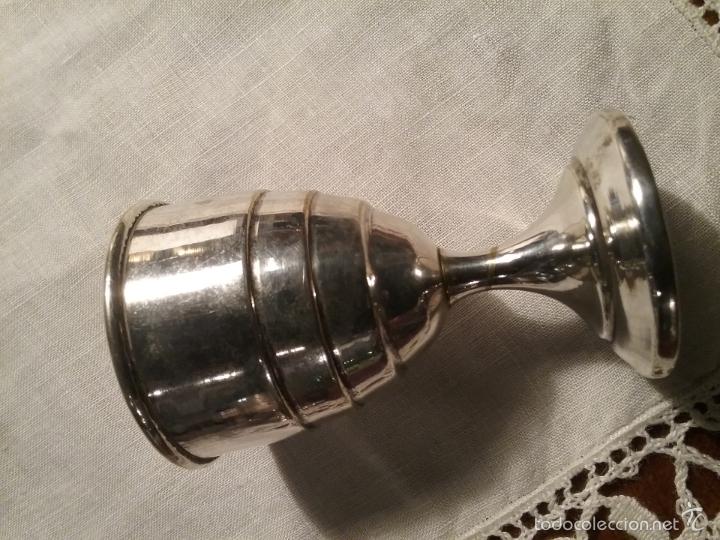Antig&uuml;edades: Huevera de plata art deco - Foto 2