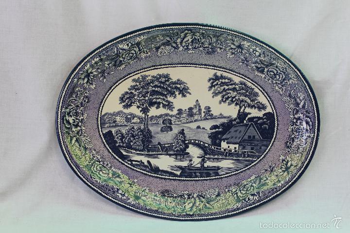 Antig&uuml;edades: bandeja ovalada en metal - Foto 1