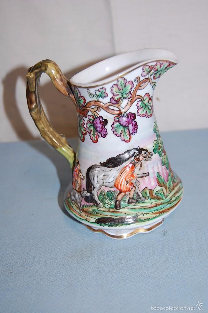 Antig&uuml;edades: JARRA EN PORCELANA CAPODIMONTE - Foto 4