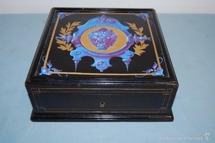 Antig&uuml;edades: CAJA EN MADERA NAPOLE&Oacute;N III - Foto 1