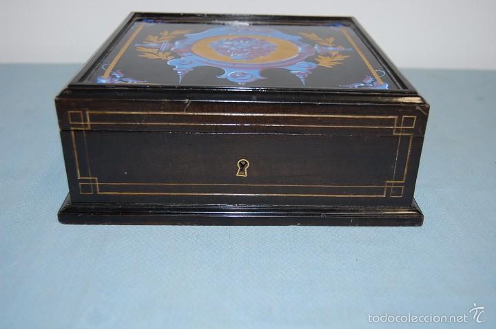 Antig&uuml;edades: CAJA EN MADERA NAPOLE&Oacute;N III - Foto 2