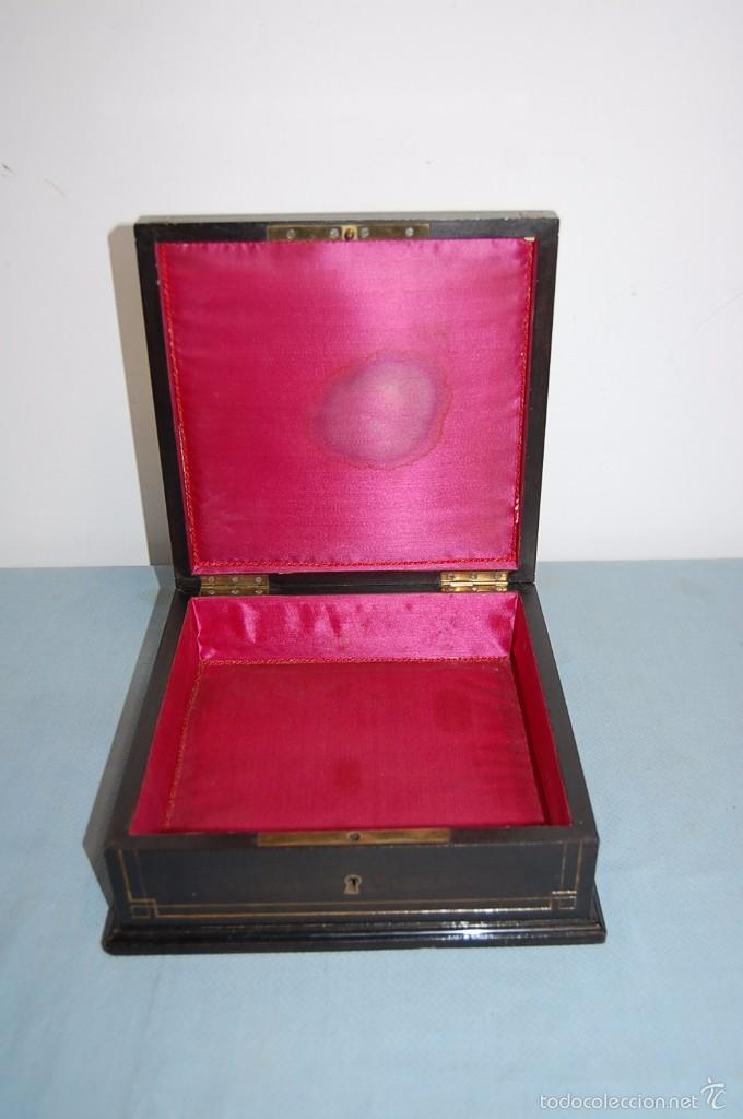 Antig&uuml;edades: CAJA EN MADERA NAPOLE&Oacute;N III - Foto 4