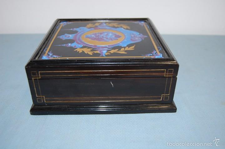 Antig&uuml;edades: CAJA EN MADERA NAPOLE&Oacute;N III - Foto 5