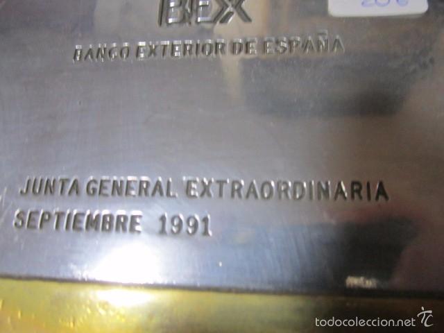 Antig&uuml;edades: Bandeja de bronce BEX de 1991. 17 x 12 cms. - Foto 2