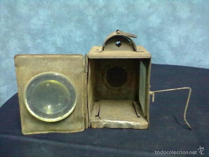 Antig&uuml;edades: FAROL CHAPA HIERRO Y METAL - Foto 2
