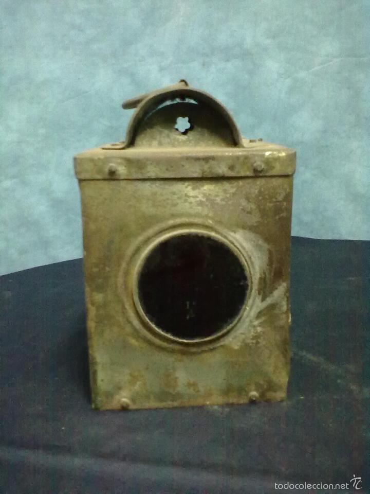 Antig&uuml;edades: FAROL CHAPA HIERRO Y METAL - Foto 4