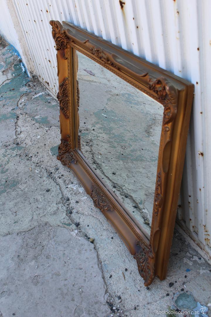 Antig&uuml;edades: espejo en resina dorada - Foto 2