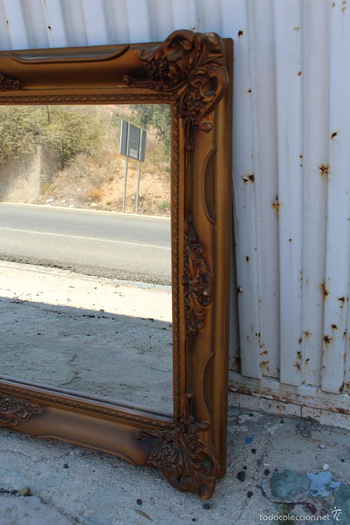 Antig&uuml;edades: espejo en resina dorada - Foto 5