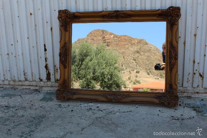Antig&uuml;edades: espejo en resina dorada - Foto 6