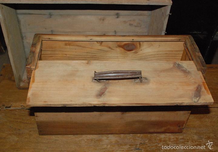 Antig&uuml;edades: ANTIGUA CAJA DE MADERA PARA HERRAMIENTAS - Foto 4