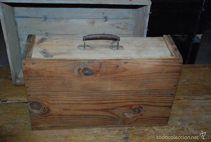Antig&uuml;edades: ANTIGUA CAJA DE MADERA PARA HERRAMIENTAS - Foto 6