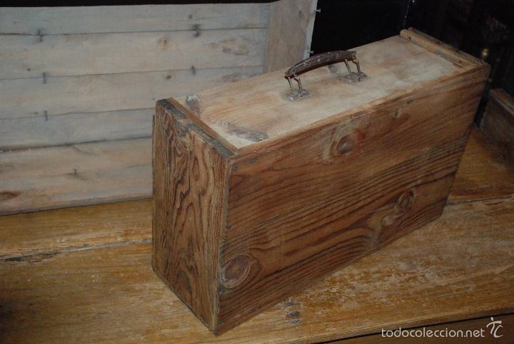 Antig&uuml;edades: ANTIGUA CAJA DE MADERA PARA HERRAMIENTAS - Foto 7