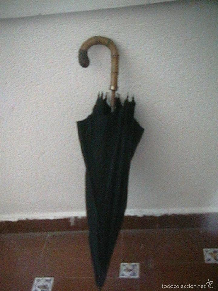 Antig&uuml;edades: paraguas antiguo bambu ingl&eacute;s sombrilla - Foto 3