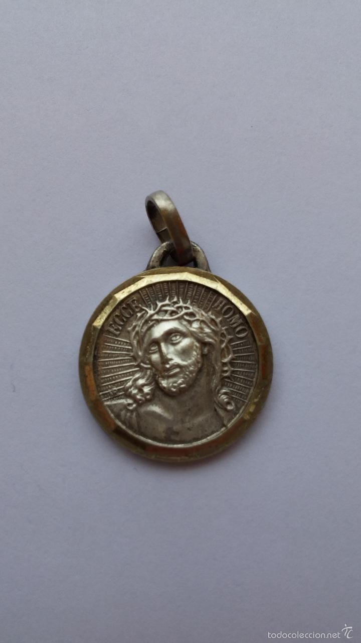 Antig&uuml;edades: Medalla de ecce homo y fatima de 2 cms de diametro - Foto 1