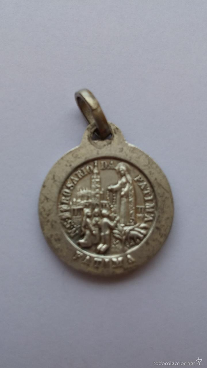 Antig&uuml;edades: Medalla de ecce homo y fatima de 2 cms de diametro - Foto 2
