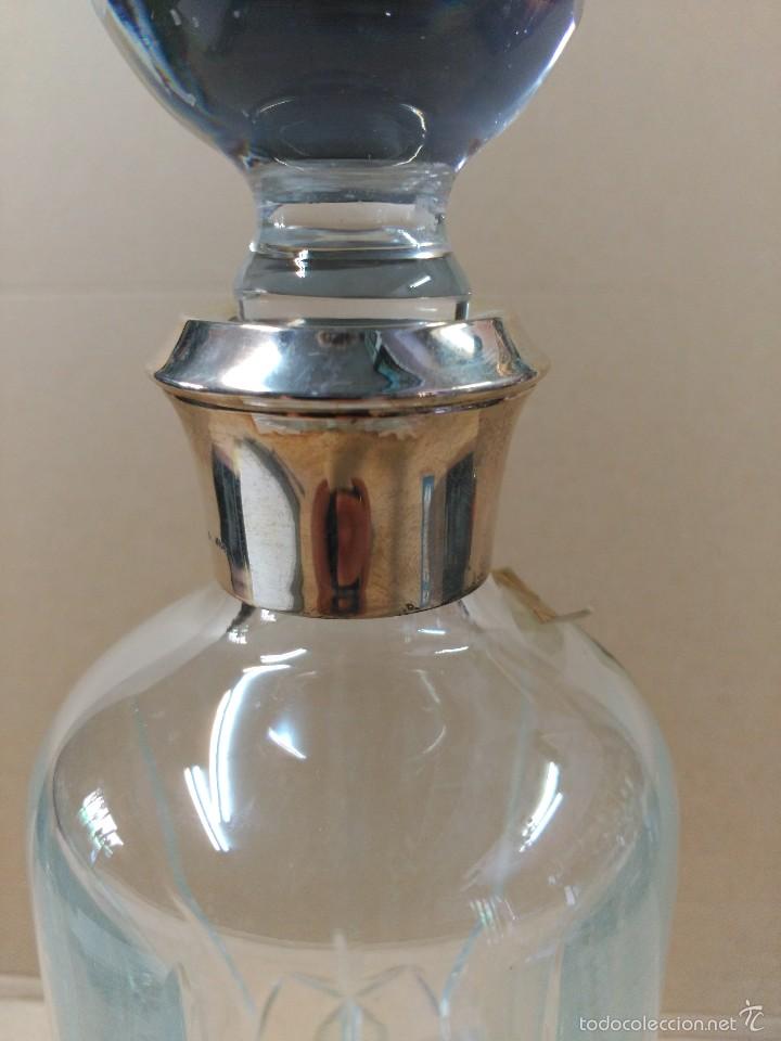Antig&uuml;edades: Botella de cristal con boca de plata - Foto 6