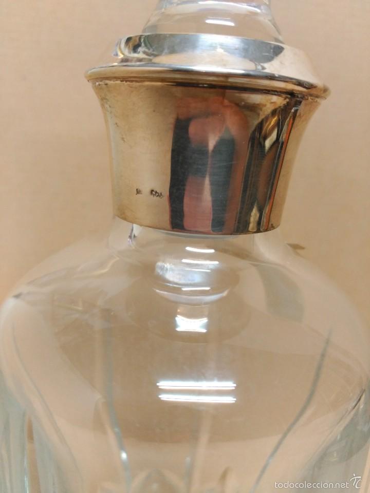 Antig&uuml;edades: Botella de cristal con boca de plata - Foto 8