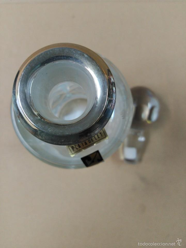 Antig&uuml;edades: Botella de cristal con boca de plata - Foto 9