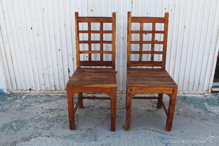Antig&uuml;edades: dos sillas en madera - Foto 1