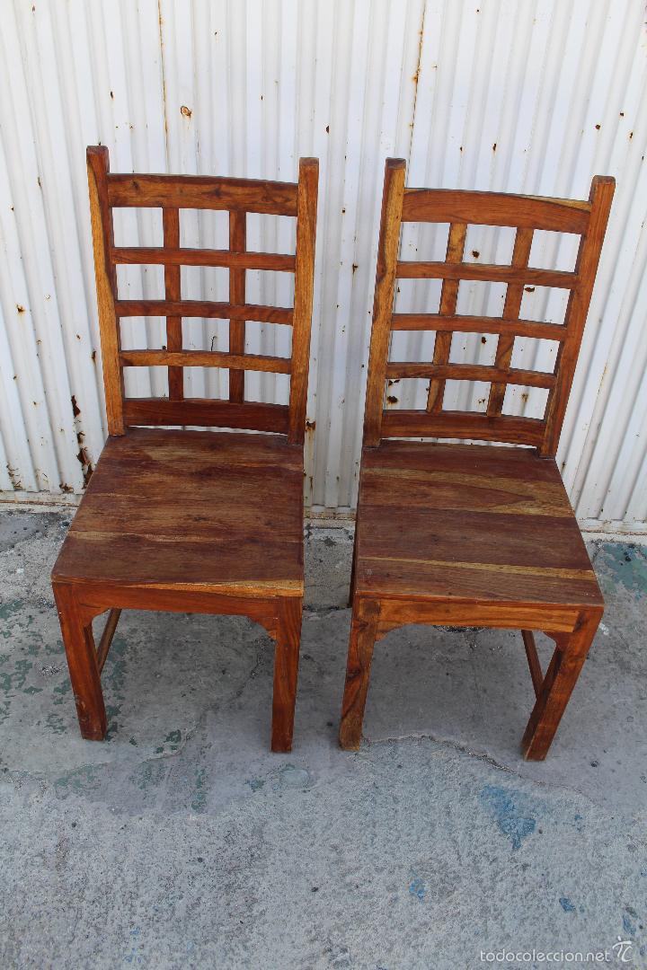 Antig&uuml;edades: dos sillas en madera - Foto 4