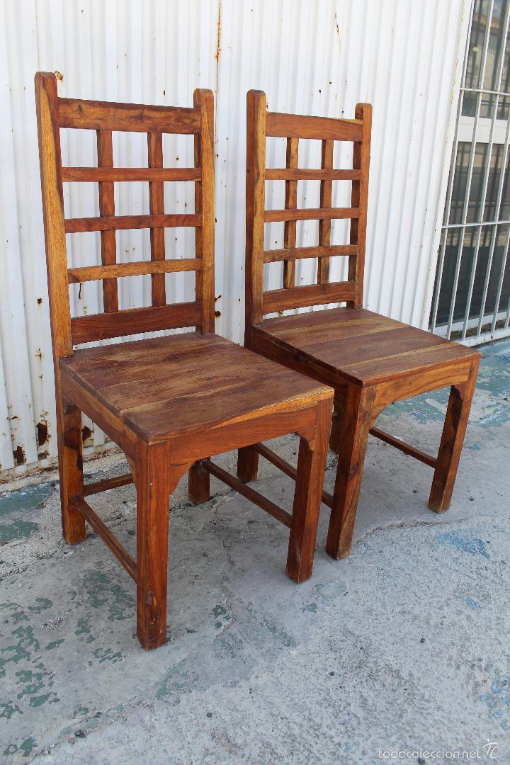 Antig&uuml;edades: dos sillas en madera - Foto 5